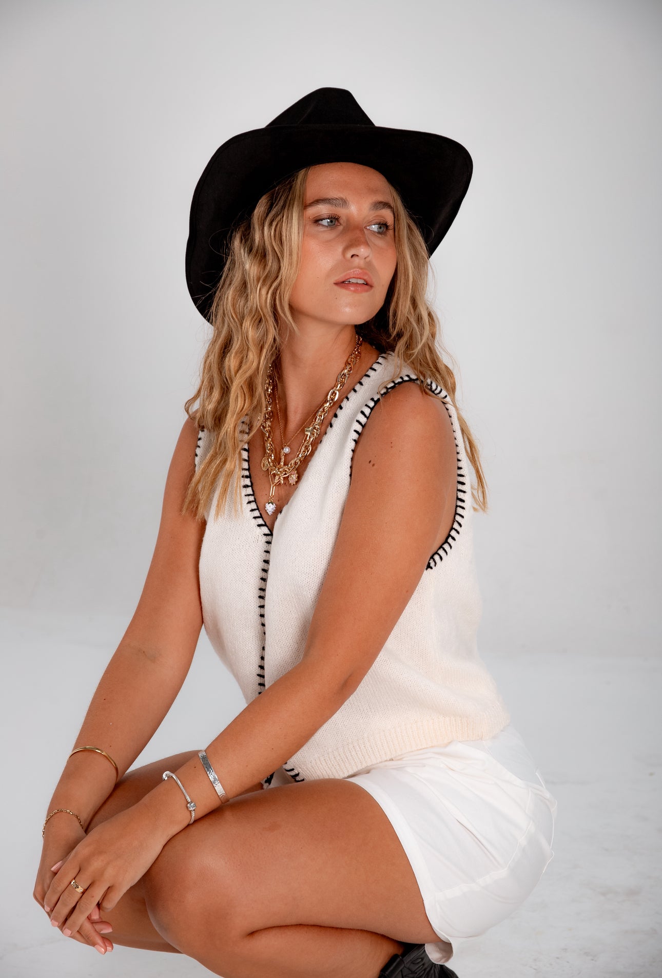 Chaleco Sophie blanco