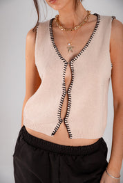 Chaleco Sophie beige