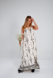 Vestido Maggie crudo