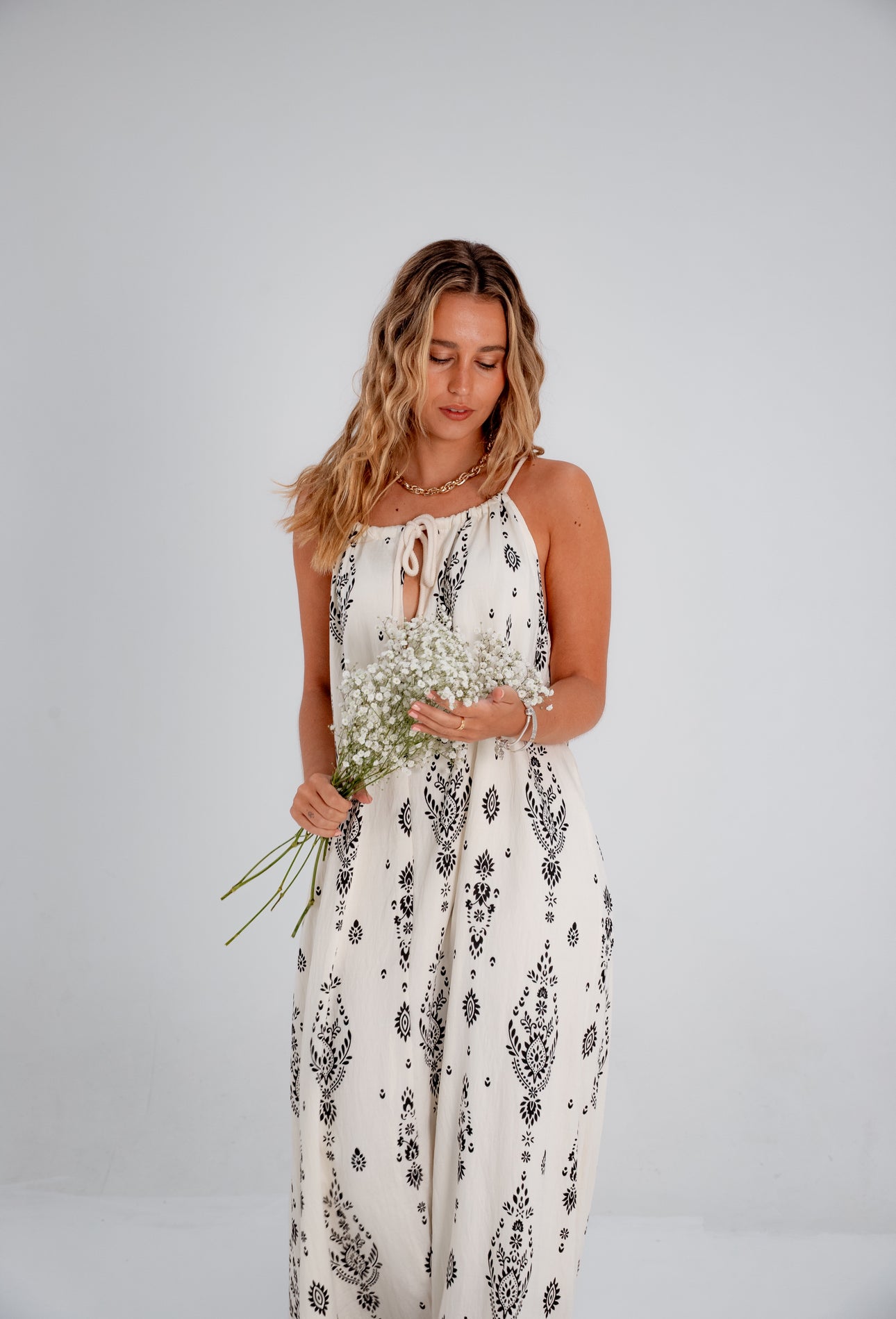 Vestido Maggie crudo