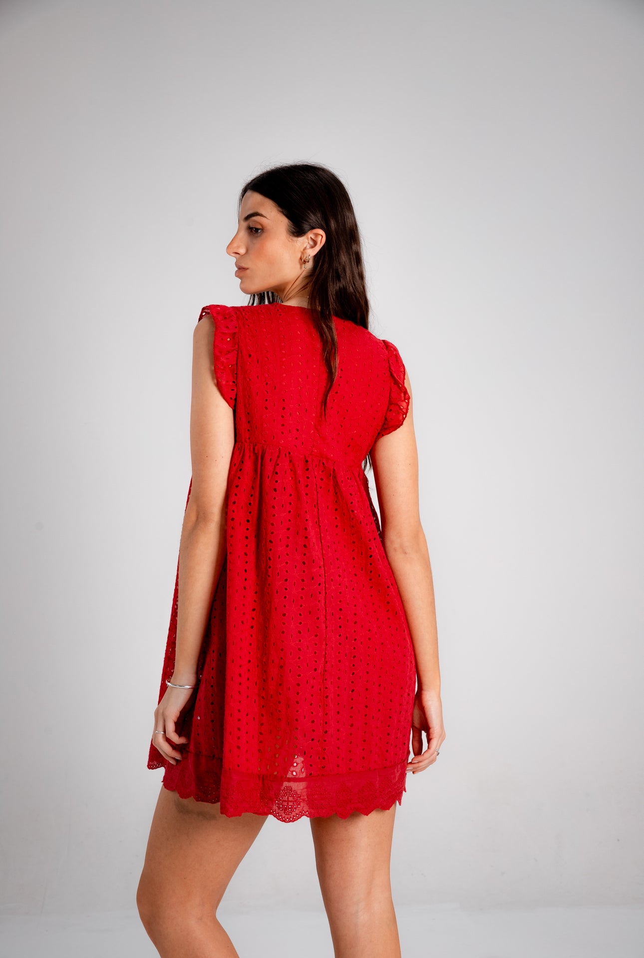 Vestido Amber bordó