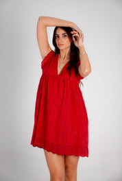 Vestido Amber bordó