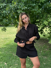 Conjunto Delphine negro