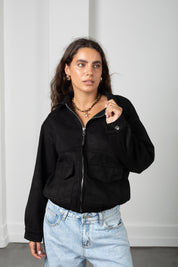 Campera Nina negra