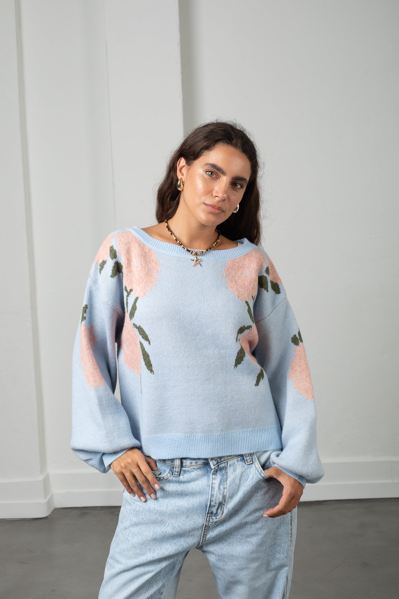 Buzo Rose celeste