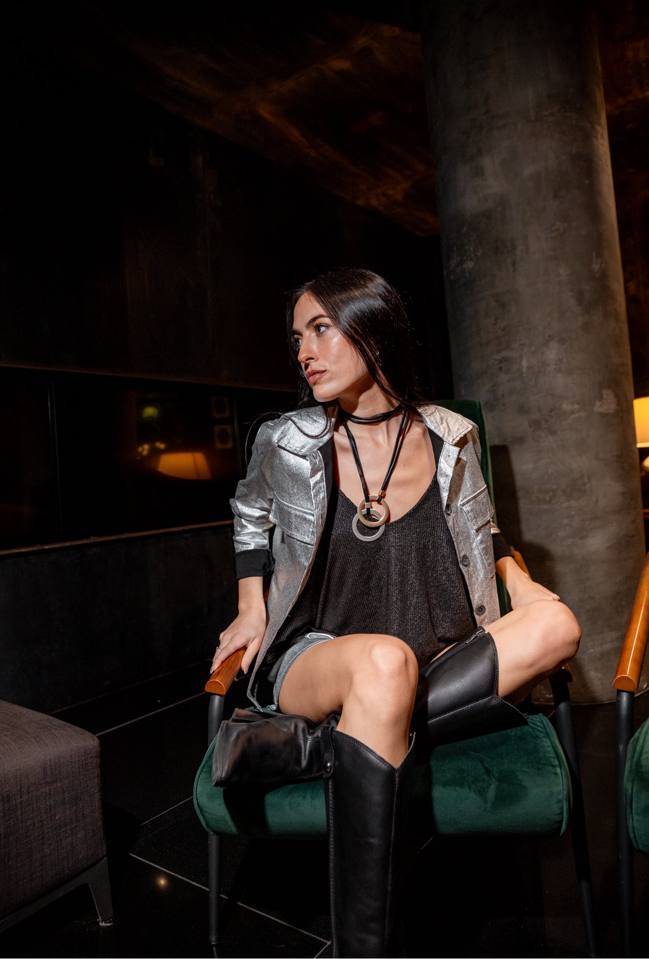 Chaqueta Josephine Plata