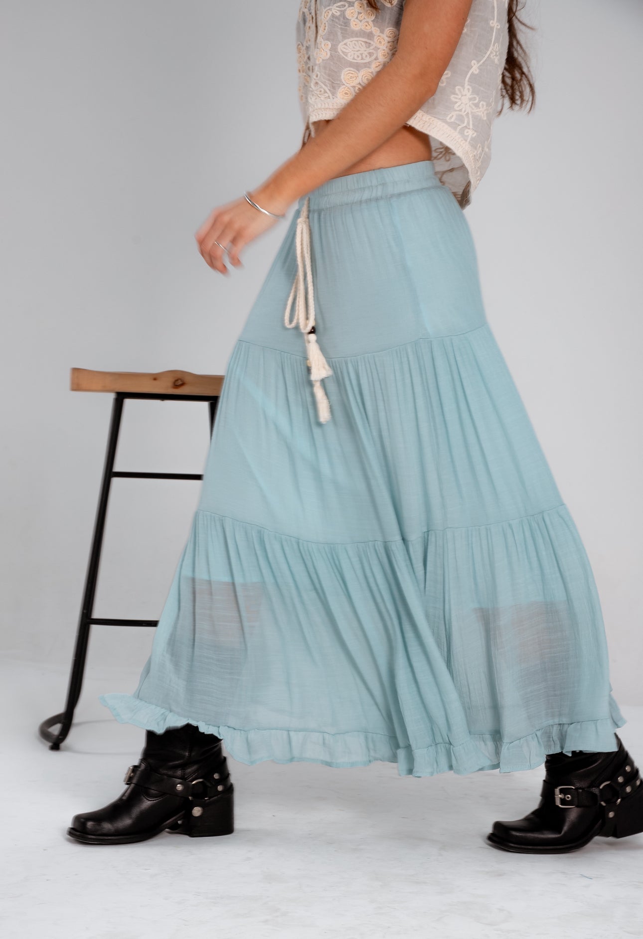 Pollera Muse celeste