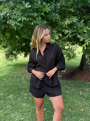 Conjunto Delphine negro