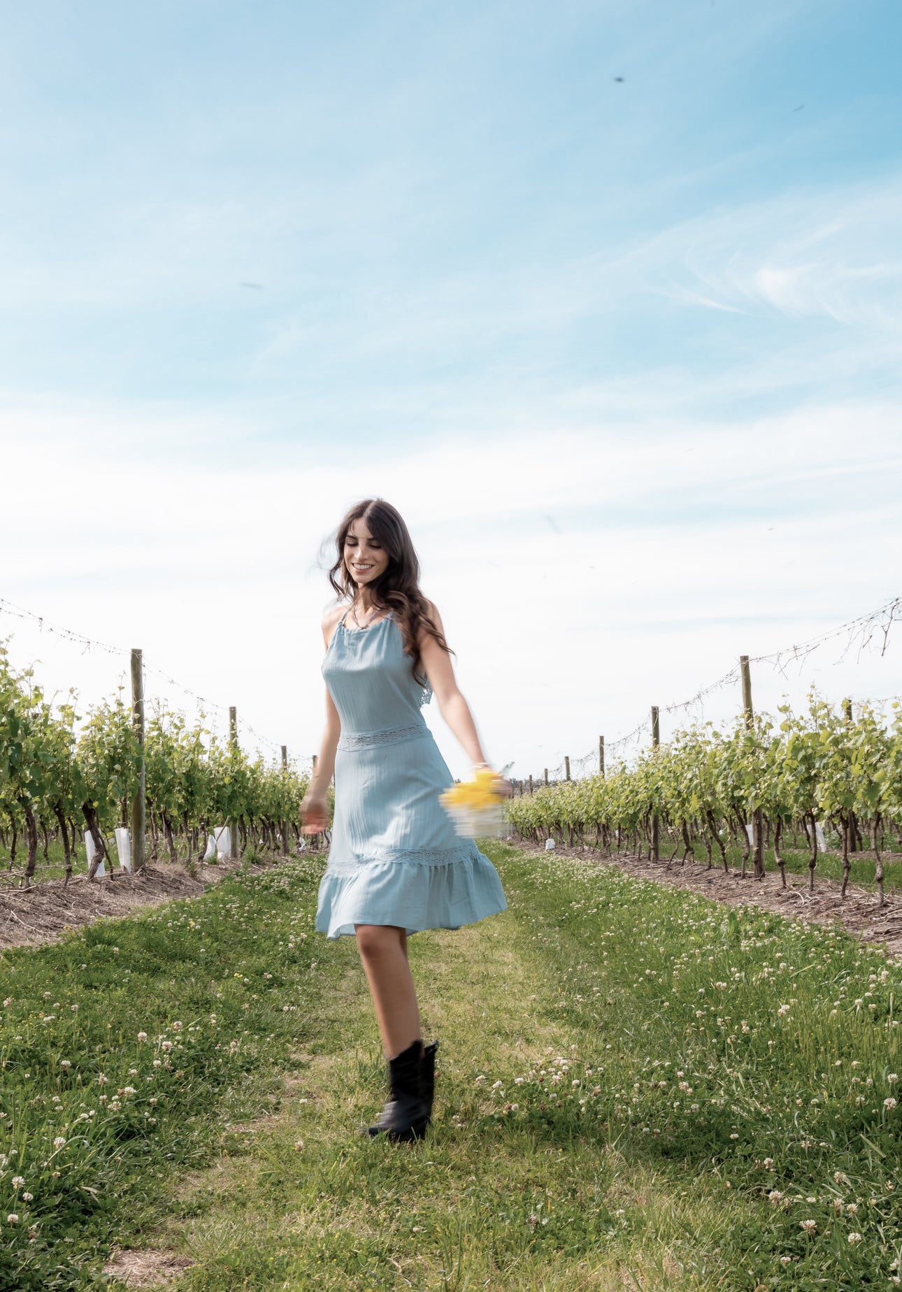 Vestido Aimé celeste