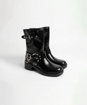 Bota Eloise negra corta
