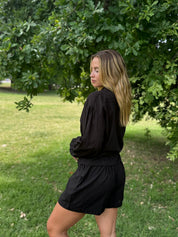 Conjunto Delphine negro