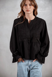 Camisa Jazmín negra