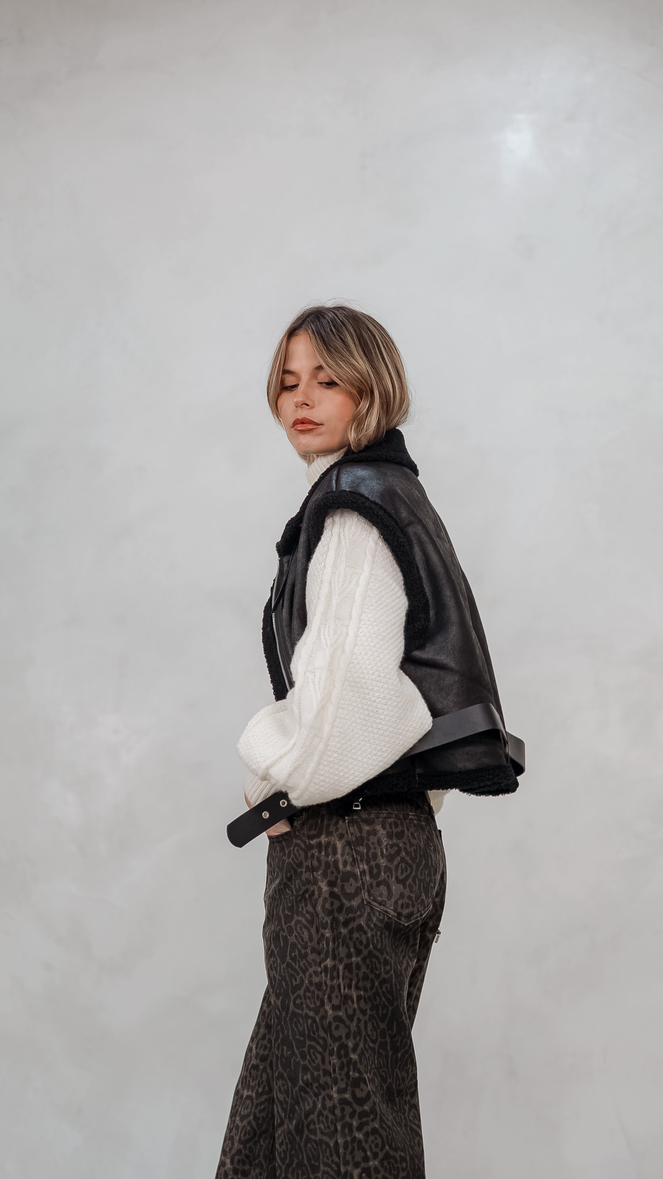 Chaleco Brigitte negro