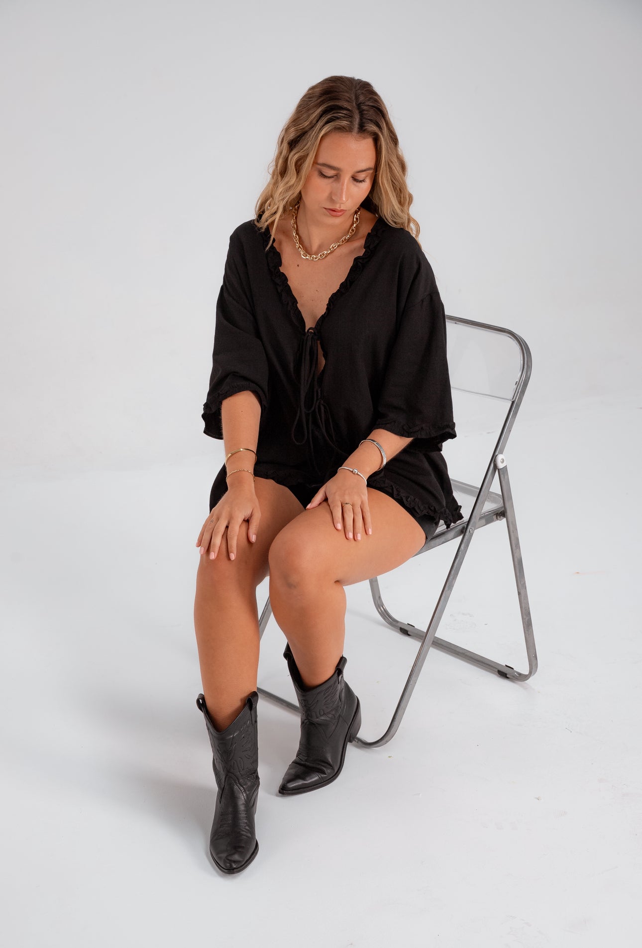 Blusa Belly negra