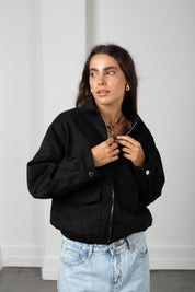 Campera Nina negra