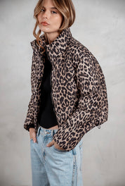 Puffer print beige