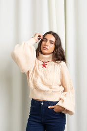 Polera Belle manteca