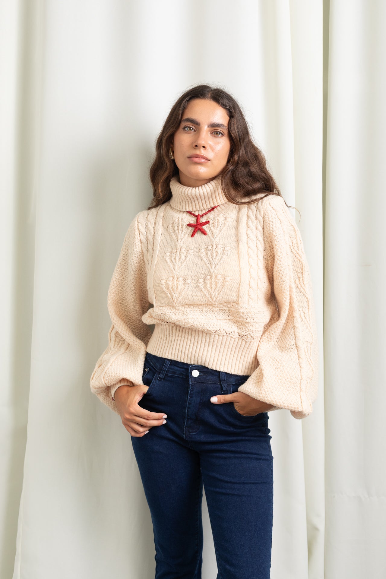 Polera Belle manteca
