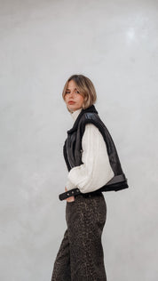 Chaleco Brigitte negro