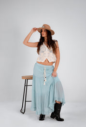 Pollera Muse celeste