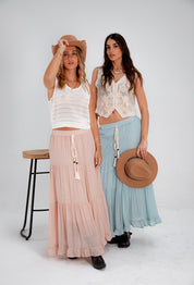 Pollera Muse rosa