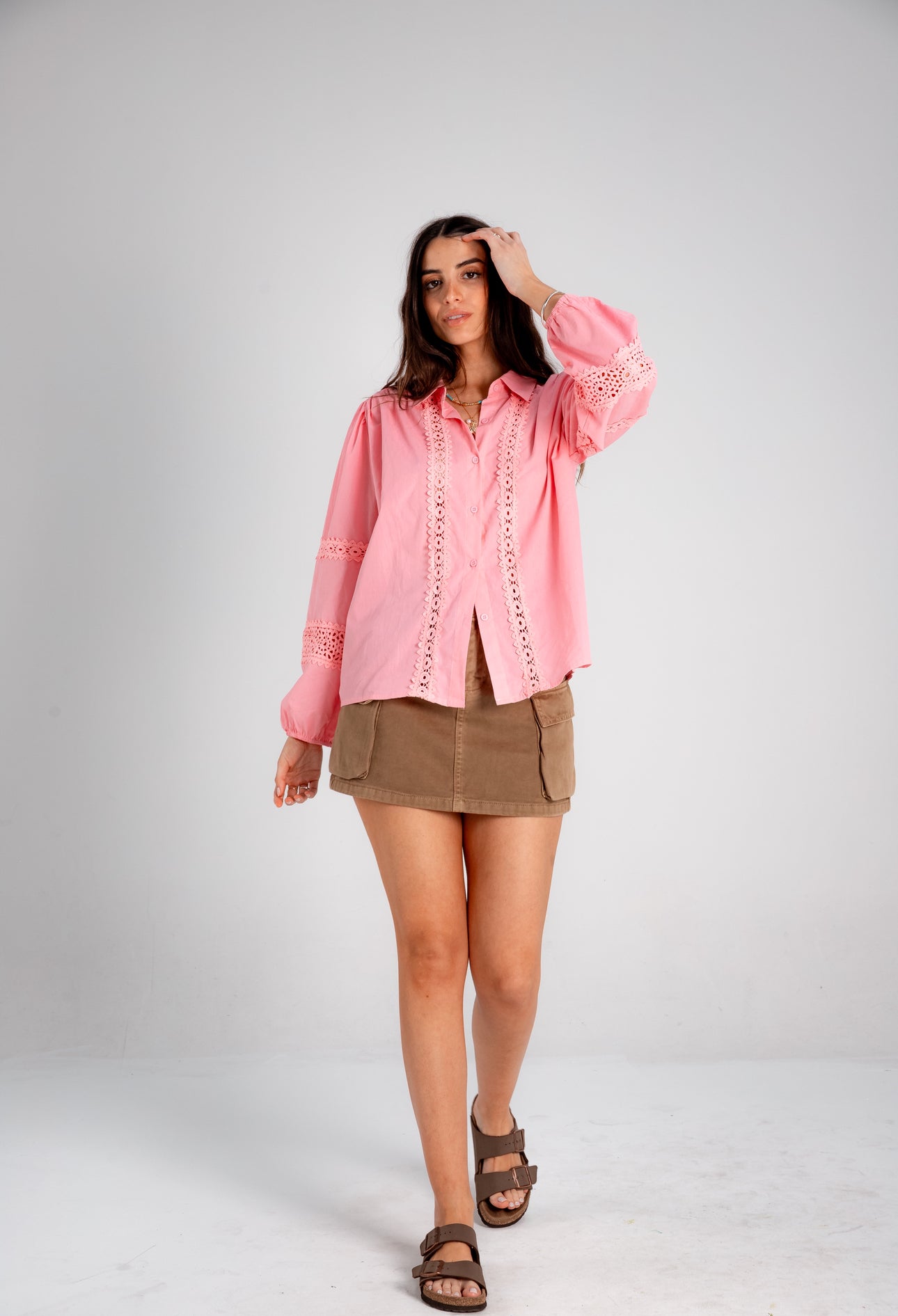 Camisa Magnolia rosa