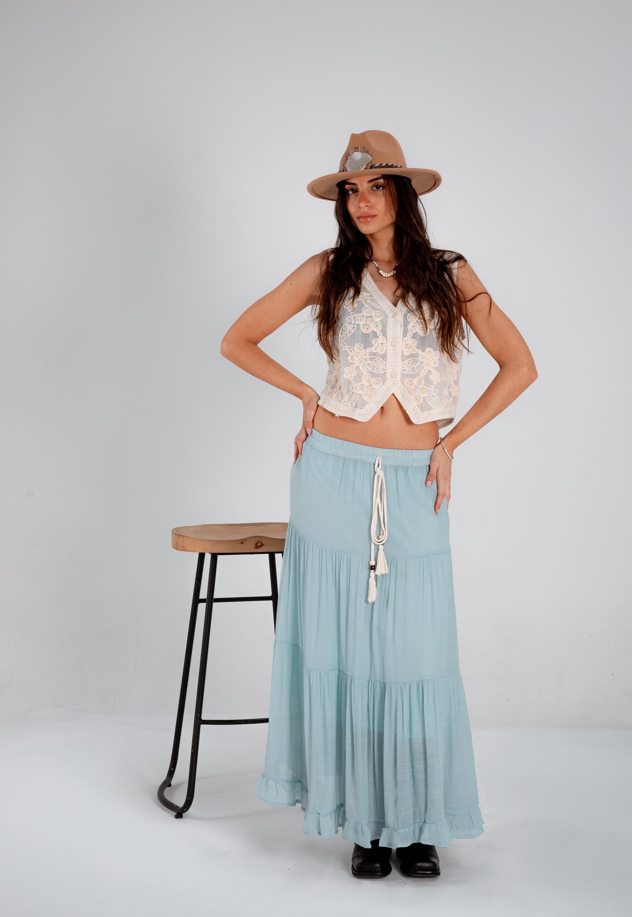 Pollera Muse celeste