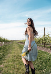 Vestido Aimé celeste