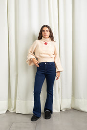 Polera Belle manteca