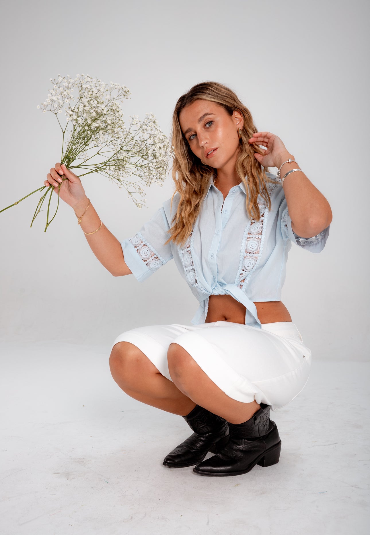 Camisa Lucie celeste