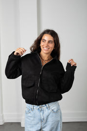Campera Nina negra
