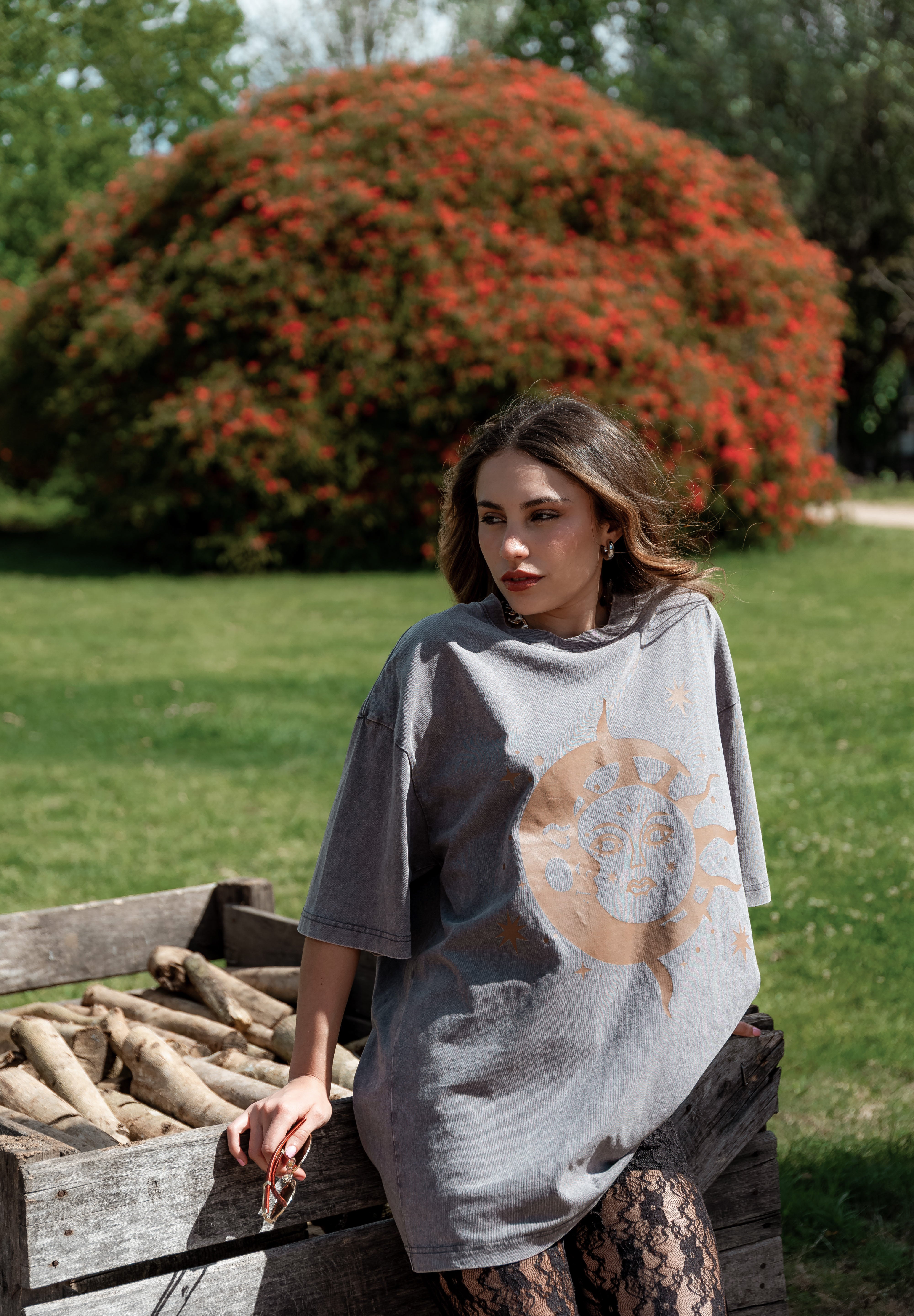 Remeron Sol y Luna gris