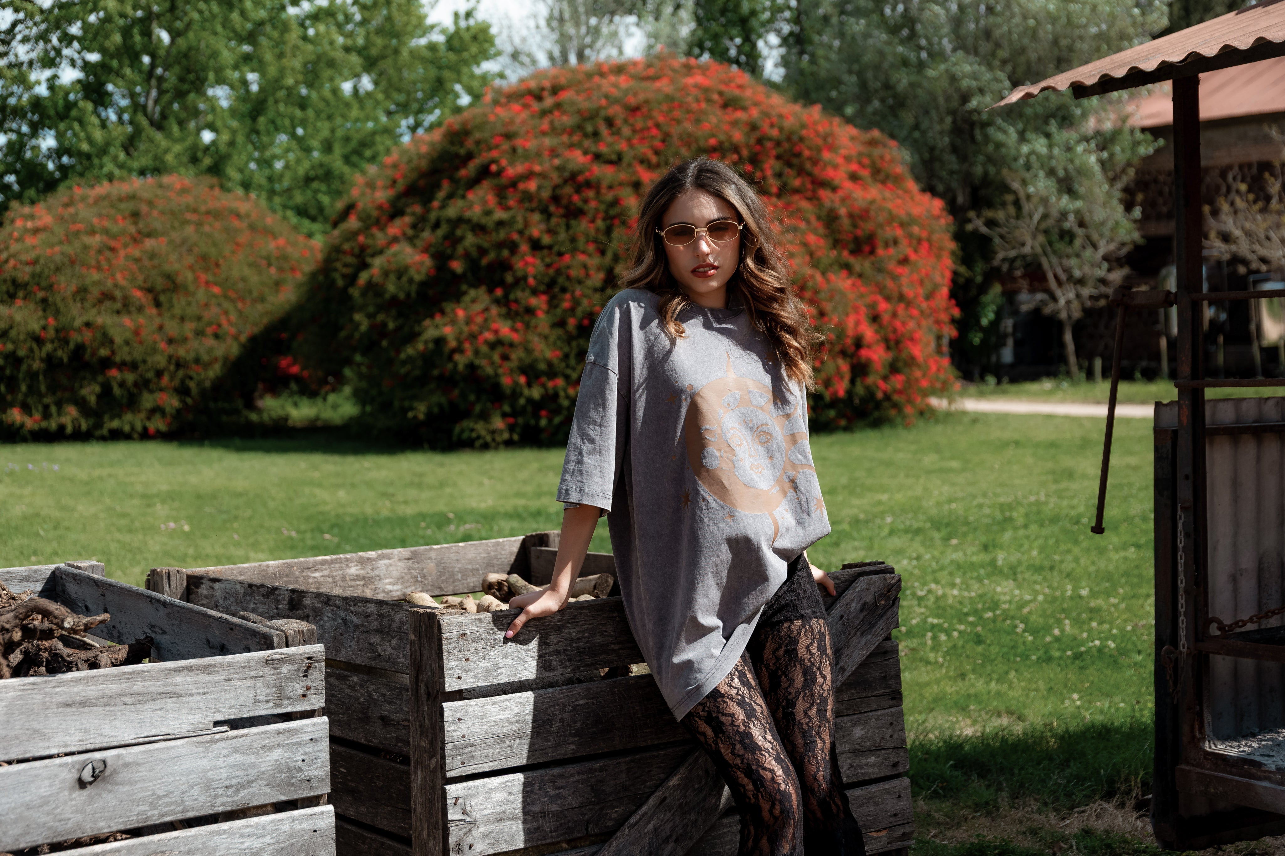 Remeron Sol y Luna gris