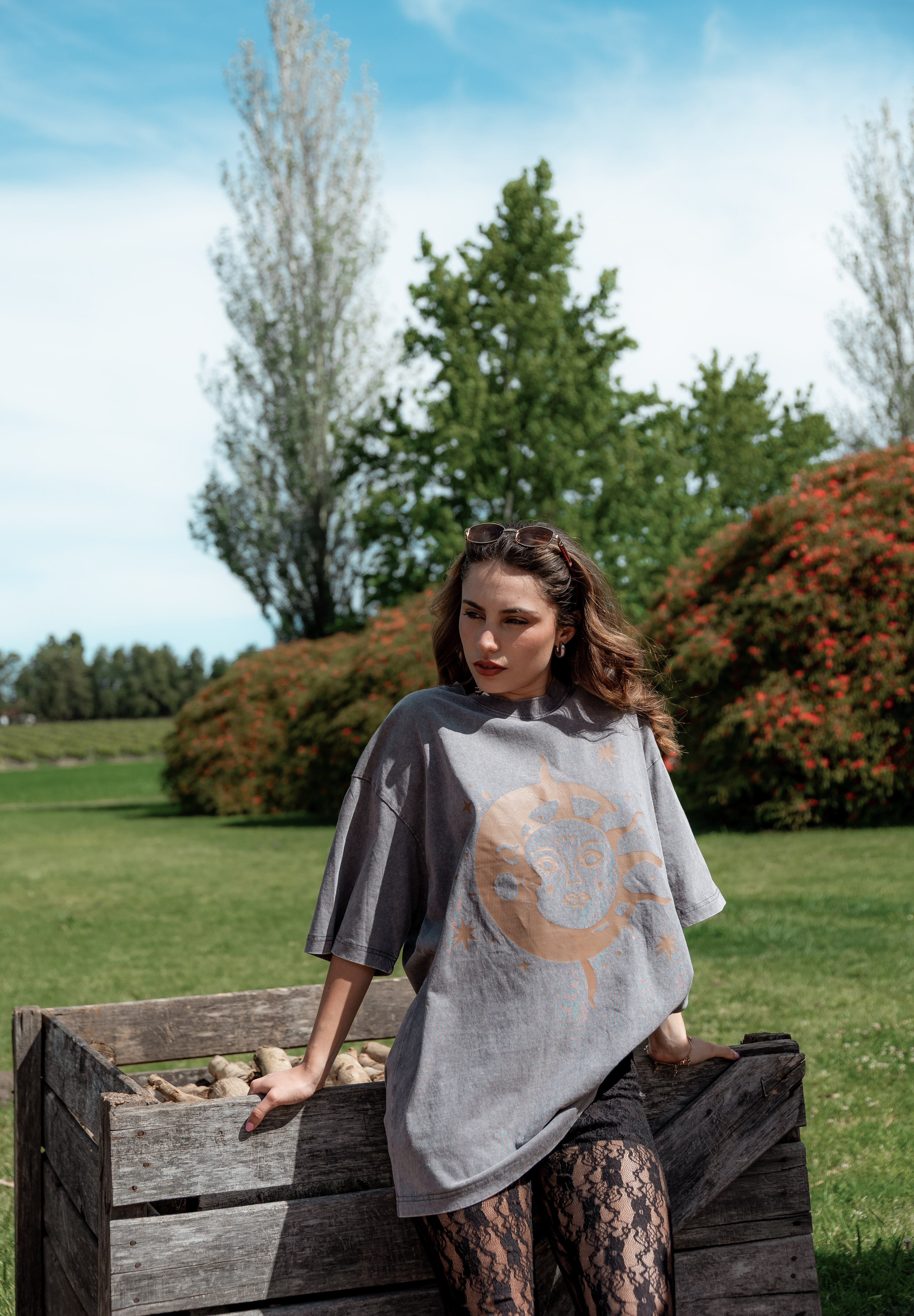 Remeron Sol y Luna gris