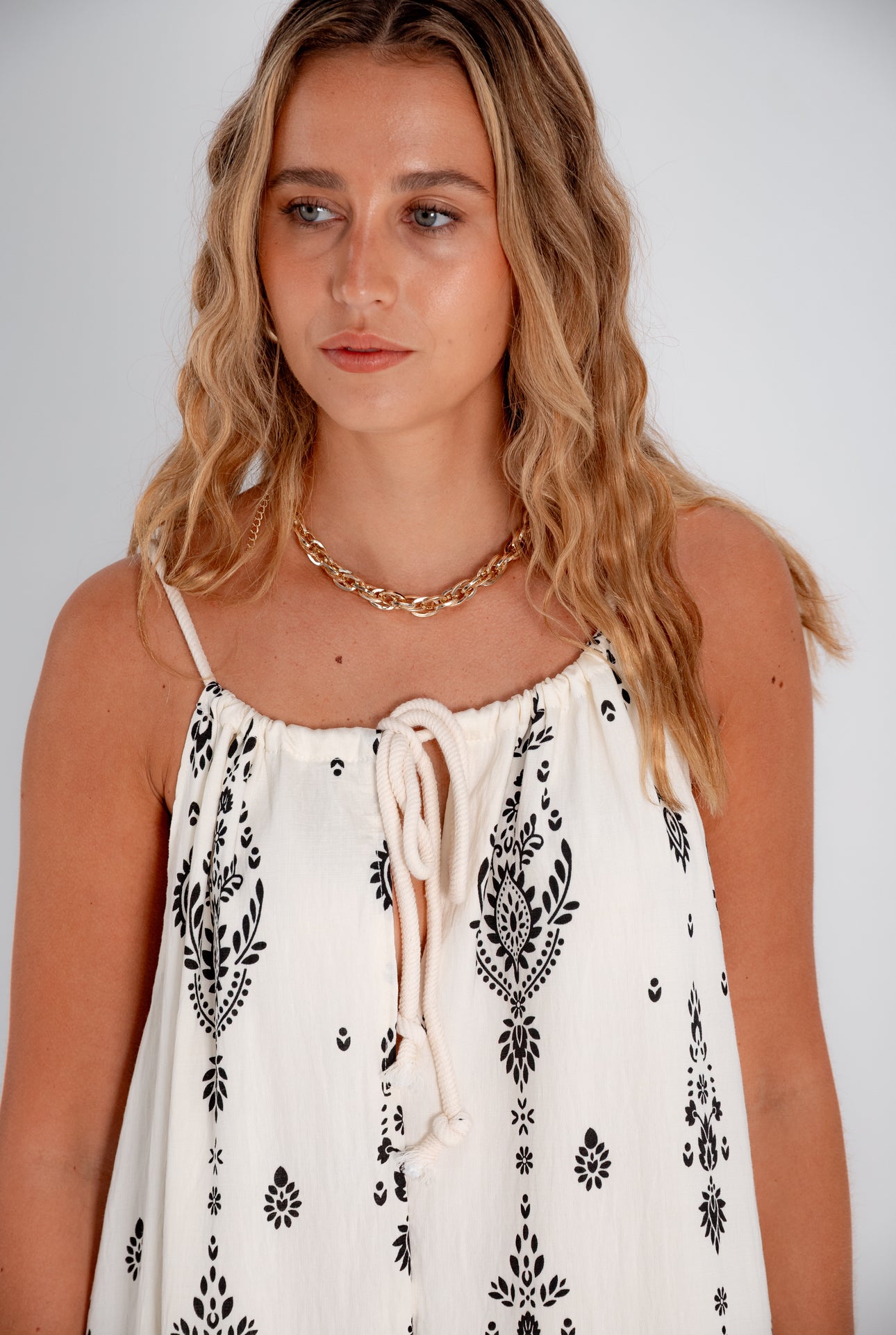 Vestido Maggie crudo