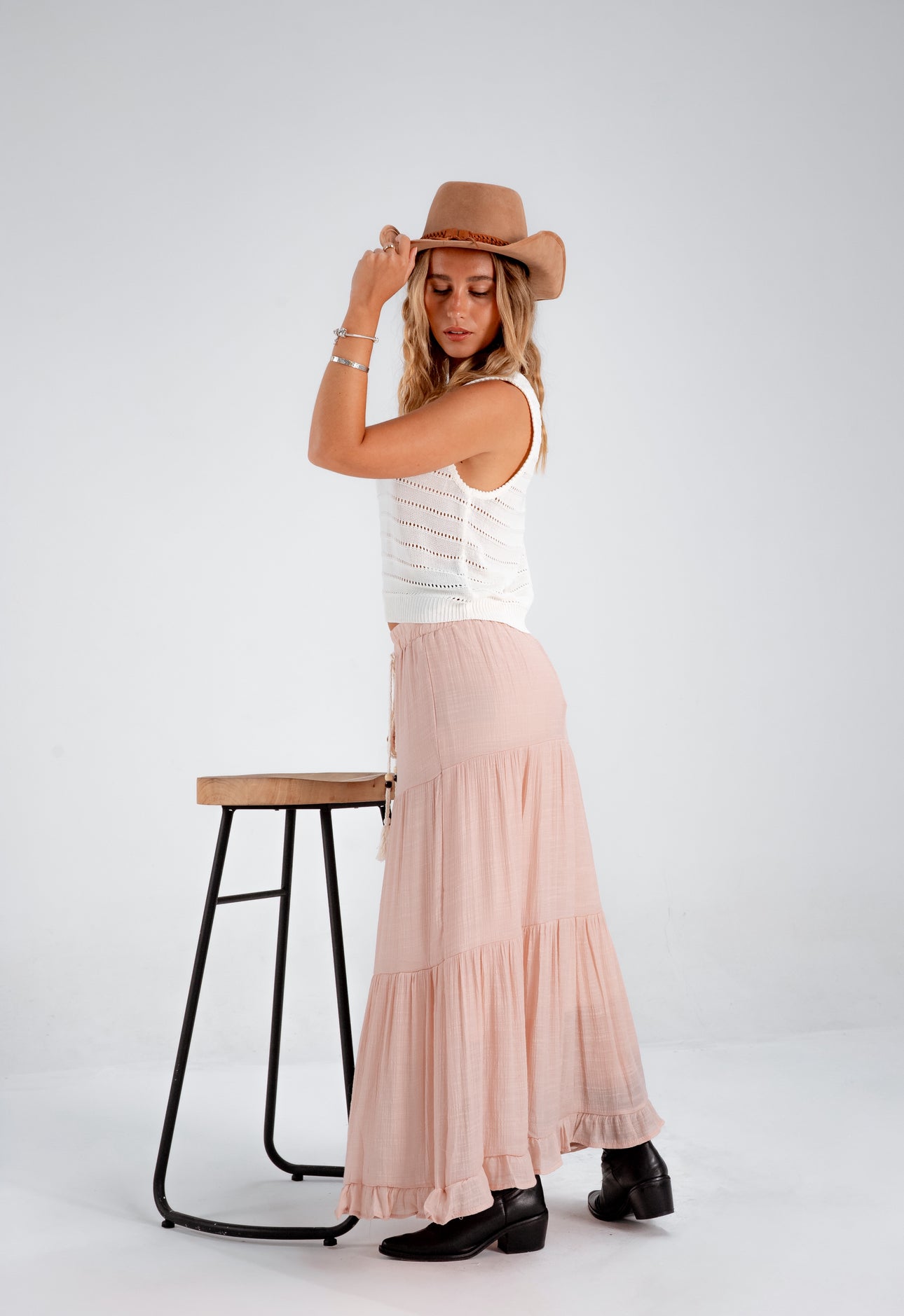 Pollera Muse rosa
