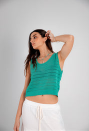 Musculosa Adele verde