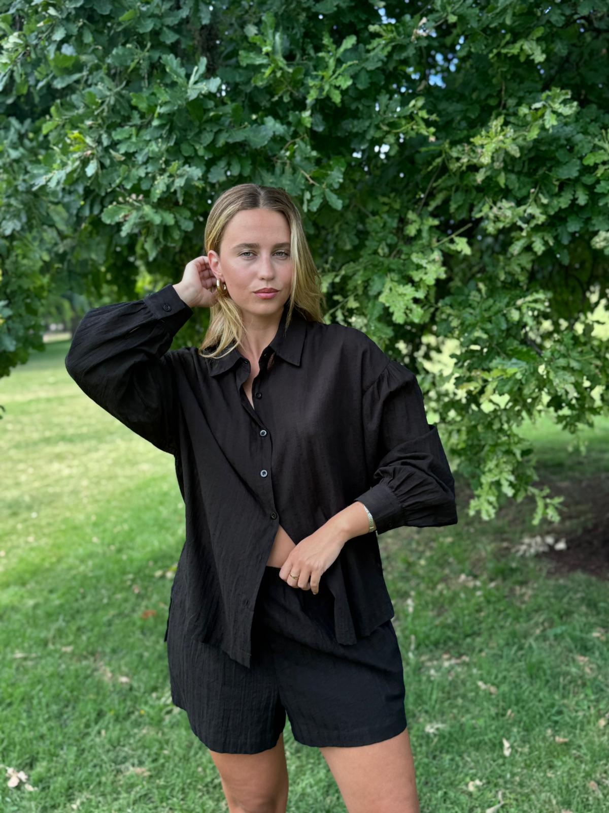 Conjunto Delphine negro