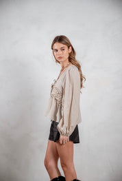 Camisa Viena beige
