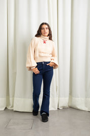 Polera Belle manteca