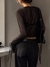 Top Oriana negro