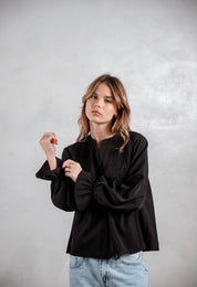 Camisa Jazmín negra