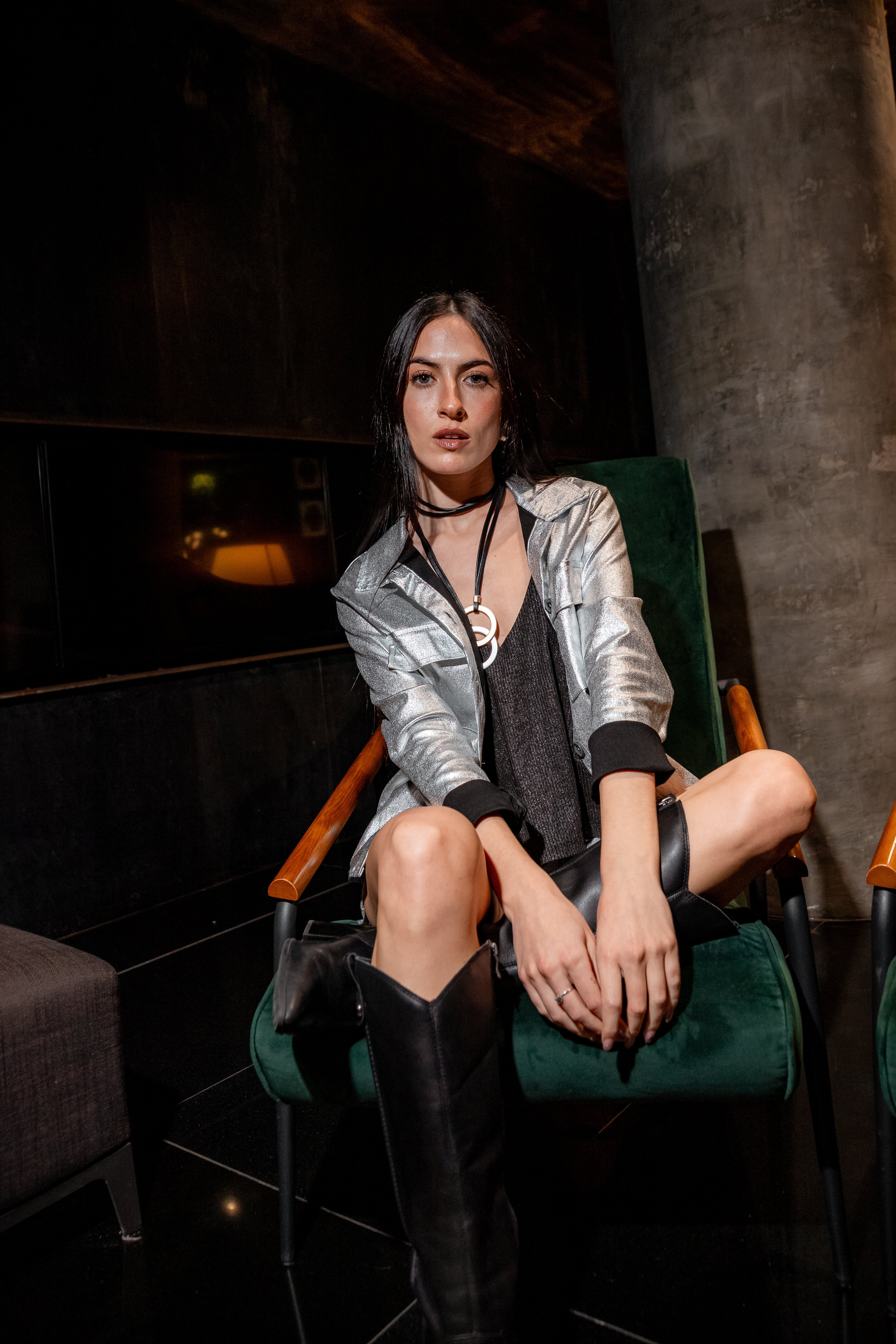 Chaqueta Josephine Plata