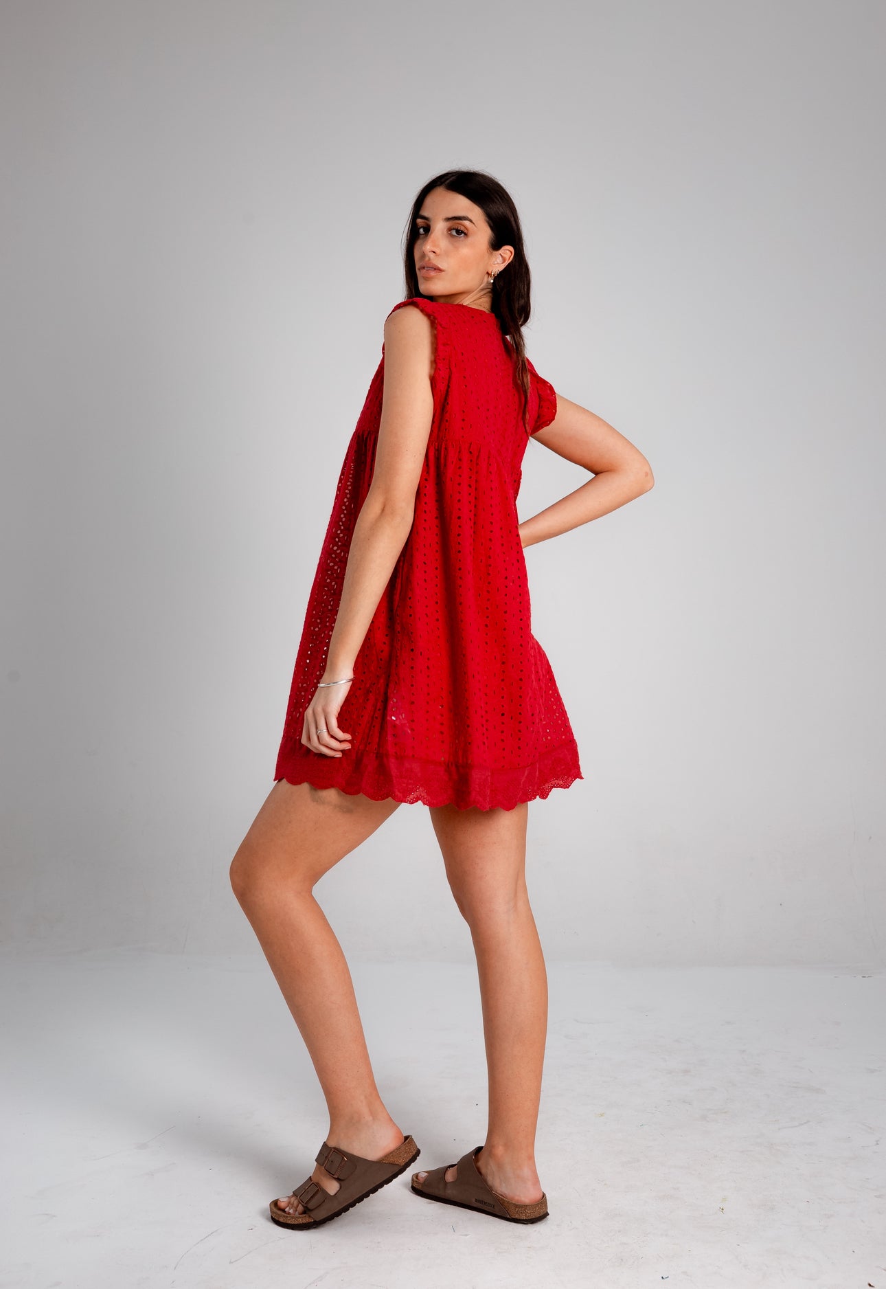 Vestido Amber bordó