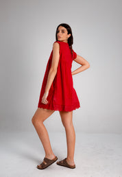 Vestido Amber bordó