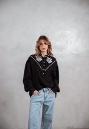 Camisa Ágatha negra