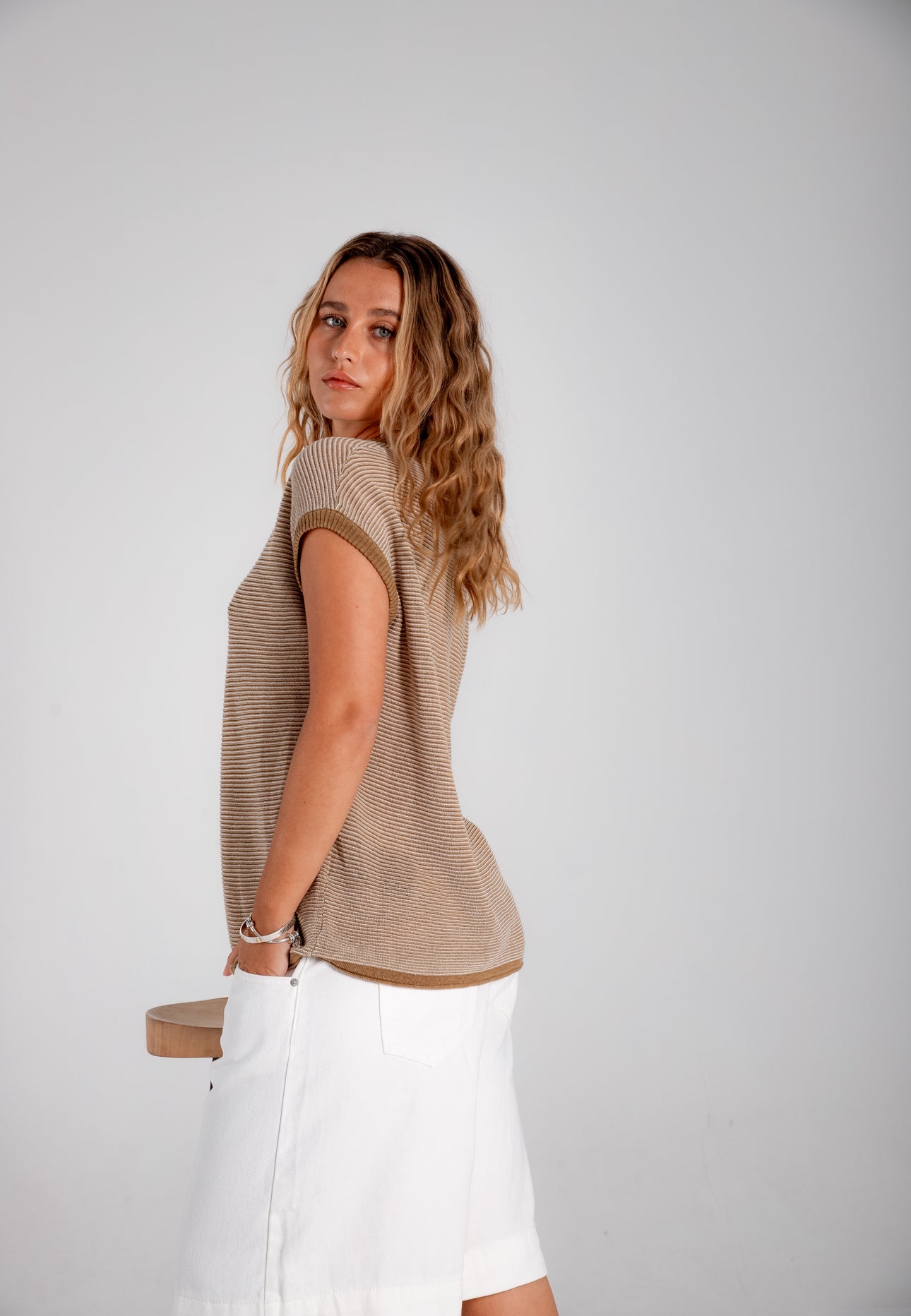 Blusa Marine beige