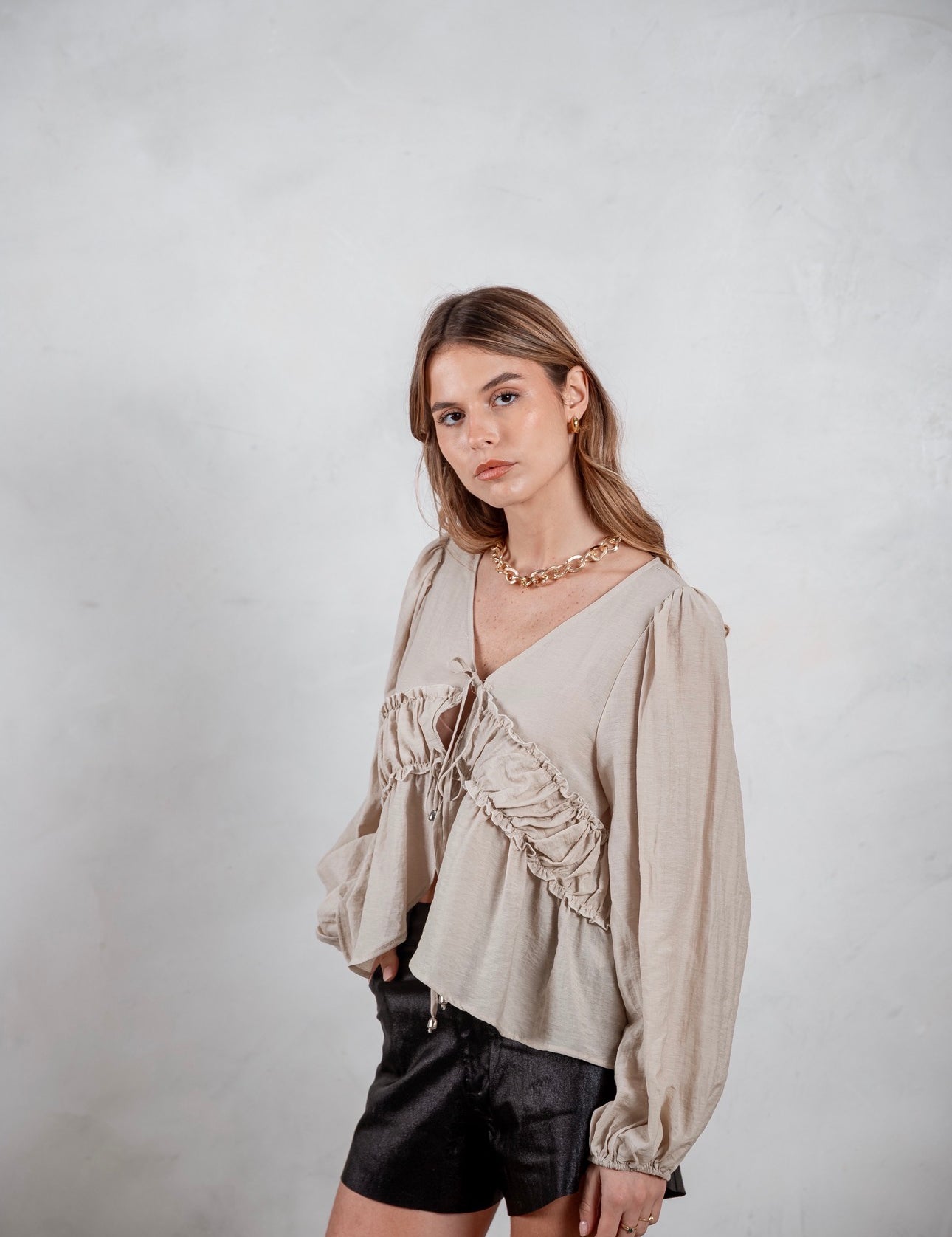 Camisa Viena beige