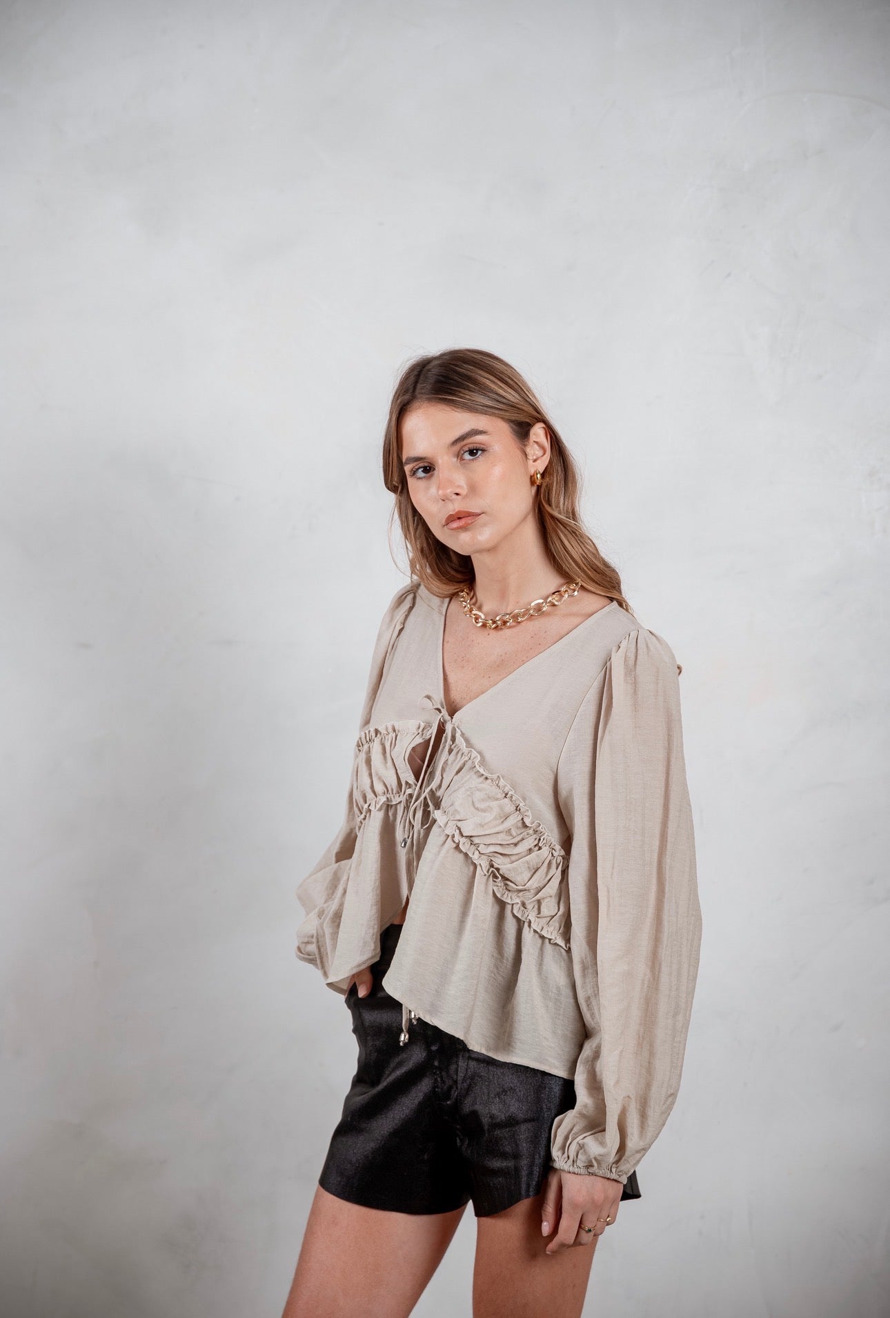 Camisa Viena beige