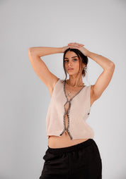 Chaleco Sophie beige